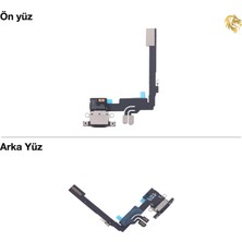iPhone 16 Pro Şarj Bordu Soketi Filmi Fleksi Ctc Flex Bondu Mikrofonu (Siyah)