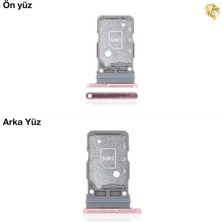 Samsung Galaxy S21 Sim Iç Yuvası Çiftli Pembe Çiftli Sim Yuvası Ikili Sim Tepsisi Çiftli Sim Aparatı Dual Sim Çekmecesi