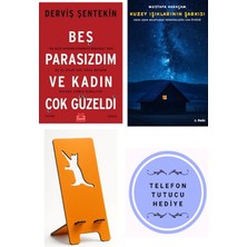 Kırmızı Kedi Yayınevi Beş Parasızdım ve Kadın Çok Güzeldi - Derviş Şentekin + Kuzey Işıklarının Şarkısı + Telefon Tutucu