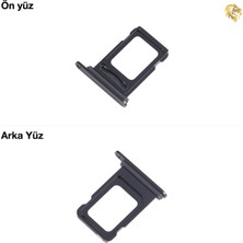 Iphone 15 Sim Iç Yuvası Çiftli Siyah Çiftli Sim Yuvası Ikili Sim Tepsisi Çiftli Sim Aparatı Dual Sim Çekmecesi