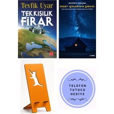 Kırmızı Kedi Yayınevi Tek Kişilik Firar - Tevfik Uyar + Kuzey Işıklarının Şarkısı + Telefon Tutucu