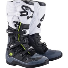 Alpinestars TECH 5 Kros Motosiklet Botu Siyah  Gri  Beyaz