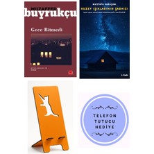 Kırmızı Kedi Yayınevi Gece Bitmedi - Muzaffer Buyrukçu + Kuzey Işıklarının Şarkısı + Telefon Tutucu