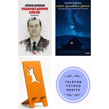Kırmızı Kedi Yayınevi Yaşadıklarımın Çığlığı - Korkusuzlar - Güven Şağban + Kuzey Işıklarının Şarkısı + Telefon Tutucu