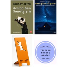Kırmızı Kedi Yayınevi Galiba Ben Sanatçıyım - Müjdat Gezen + Kuzey Işıklarının Şarkısı + Telefon Tutucu