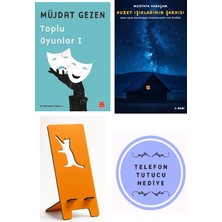 Kırmızı Kedi Yayınevi Toplu Oyunlar 1 - Müjdat Gezen + Kuzey Işıklarının Şarkısı + Telefon Tutucu