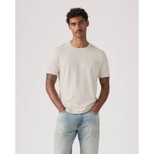 Levi's Levı's Orıgınal Tee Garment Dye Pumıce S Erkek Krem Rengi Bisiklet Yaka T-Shirt 005GX-0006