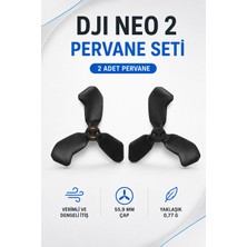 DJI Neo 2 Pervane Seti 2 Adet – Işaretli ve Işaretsiz 3 Kanatlı Yedek Drone Pervanesi