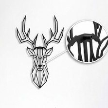 The Mask Elturko Geyik Metal Duvar Dekoru / Kapı Girişi Veranda Bahçe Dış Mekan Metal Duvar Dekoru / Dekoratif Yazılı Duvar Dekoru 65 cm x 43 cm