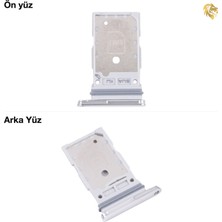 Samsung Galaxy S22 Plus Sim Iç Yuvası Çiftli Beyaz Çiftli Sim Yuvası Ikili Sim Tepsisi Çiftli Sim Aparatı Dual Sim Çekmecesi