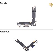 iPhone 16 Şarj Bordu Soketi Filmi Fleksi Ctc Flex Bondu Mikrofonu (Mavi)