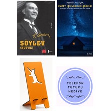 Kırmızı Kedi Yayınevi Söylev - Nutuk - Mustafa Kemal Atatürk + Kuzey Işıklarının Şarkısı + Telefon Tutucu