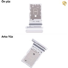 Samsung Galaxy S23 Fe Sim Iç Yuvası Çiftli Gümüş Çiftli Sim Yuvası Ikili Sim Tepsisi Çiftli Sim Aparatı Dual Sim Çekmecesi