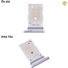 Samsung Galaxy S21 Fe Sim Iç Yuvası Çiftli Mor Çiftli Sim Yuvası Ikili Sim Tepsisi Çiftli Sim Aparatı Dual Sim Çekmecesi