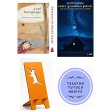 Kırmızı Kedi Yayınevi Dünyanın En Büyük Çiçeği - Jose Saramago + Kuzey Işıklarının Şarkısı + Telefon Tutucu