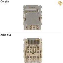 Samsung Galaxy Note 3 Sim ve Sd Kart Konnektörü Sim Sd Kart Soketi Hafıza Kart Yuvası Sim Kart Konnektörü Kart Okuyucu Soketi