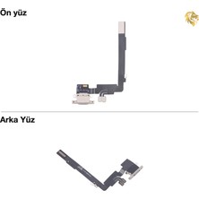 iPhone 16 Pro Max Şarj Bordu Soketi Filmi Fleksi Ctc Flex Bondu Mikrofonu (Titanyum)