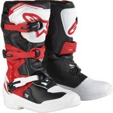 Alpinestars TECH 3S Kros Genç Motosiklet Botu Siyah  Kırmızı  Beyaz