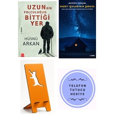 Kırmızı Kedi Yayınevi Uzun Bir Yolculuğun Bittiği Yer - Hüsnü Arkan + Kuzey Işıklarının Şarkısı + Telefon Tutucu