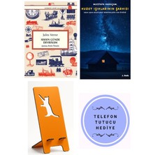 Kırmızı Kedi Yayınevi Seksen Günde Devrialem - Jules Verne + Kuzey Işıklarının Şarkısı + Telefon Tutucu