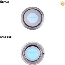 Iphone 8 Kamera Lensi Full Gümüş Kamera Lensi Sade Lens Kamera Camı Kamera Merceği