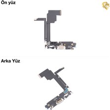 Iphone 15 Pro Max Şarj Soketi Beyaz Şarj Bordu Şarj Film Kablosu Şarj Soketi Bağlantı Kablosu