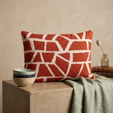 FRAMGAN Sebce Modern Geometrik Desenli Premium Boucle Kırlent