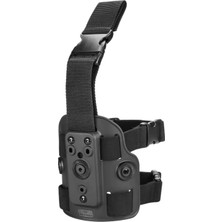 Gun & Flower Gun&flower Tactical Thigh Mount Bacak Destekli Elastik Kayışlı Leg Holster - Siyah