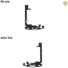 Iphone 11 Pro Max Şarj Soketi Beyaz Şarj Bordu Şarj Film Kablosu Şarj Soketi Bağlantı Kablosu