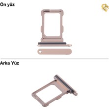 iPhone 16 Pro Max Sim Iç Yuvası Tepsisi Aparatı Çekmecesi Kart Yuvası Tray Tekli (Altın)