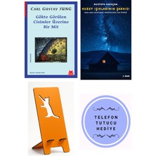 Kırmızı Kedi Yayınevi Gökte Görülen Cisimler Üzerine Bir Mit - Carl Gustav Jung + Kuzey Işıklarının Şarkısı + Telefon Tutucu