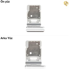 Samsung Galaxy S20 Fe Sim Iç Yuvası Çiftli Beyaz Çiftli Sim Yuvası Ikili Sim Tepsisi Çiftli Sim Aparatı Dual Sim Çekmecesi