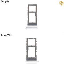 Samsung Galaxy S20 Ultra Sim Iç Yuvası Çiftli Beyaz Çiftli Sim Yuvası Ikili Sim Tepsisi Çiftli Sim Aparatı Dual Sim Çekmecesi