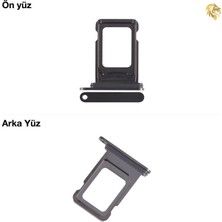 Iphone 15 Pro Sim Iç Yuvası Çiftli Siyah Çiftli Sim Yuvası Ikili Sim Tepsisi Çiftli Sim Aparatı Dual Sim Çekmecesi