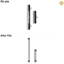 Samsung Galaxy Note 10 Plus Tuş Takımı Beyaz Düğme Seti Tuş Takımı Buton Açma-Kapama Düğmesi