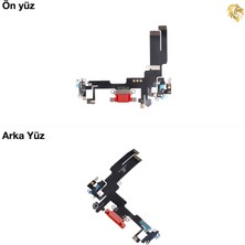 Iphone 14 Şarj Soketi Kırmızı Şarj Bordu Şarj Film Kablosu Şarj Soketi Bağlantı Kablosu