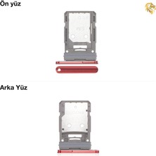 Samsung Galaxy S20 Fe Sim Iç Yuvası Çiftli Kırmızı Çiftli Sim Yuvası Ikili Sim Tepsisi Çiftli Sim Aparatı Dual Sim Çekmecesi