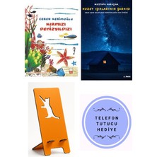 Kırmızı Kedi Yayınevi Kırmızı Denizyıldızı - Ceren Kerimoğlu + Kuzey Işıklarının Şarkısı + Telefon Tutucu