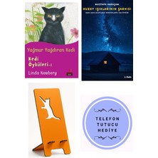 Kırmızı Kedi Yayınevi Yağmur Yağdıran Kedi - Linda Newbery + Kuzey Işıklarının Şarkısı + Telefon Tutucu