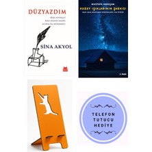 Kırmızı Kedi Yayınevi Düzyazdım - Sina Akyol + Kuzey Işıklarının Şarkısı + Telefon Tutucu