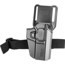 Gun & Flower Gun&flower Universal Owb Polymer Holster Bacak Kayışlı Tabanca Kılıfı