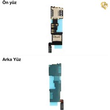 Samsung Galaxy Note 4 Sim ve Sd Kart Konnektörü Fimli Sim Sd Kart Soketi Film Kablolu Hafıza Kart Yuvası Sim Kart Konnektörü
