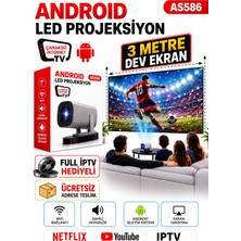 FS1PRO Teknoloji Taşınabilir Sinama Projeksiyon & Çanaksız Tv Izleme Projeksiyon 3.30M Genişliğinde Akıllı Projektör
