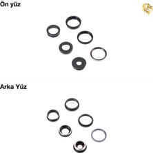 Iphone 14 Pro Max Kamera Lensi Gümüş Kamera Lensi Sade Lens Kamera Camı Kamera Merceği