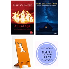 Kırmızı Kedi Yayınevi Ateş-I Aşk - Murtaza Demir + Kuzey Işıklarının Şarkısı + Telefon Tutucu