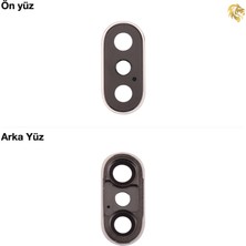 Iphone x Kamera Lensi Full Siyah Kamera Lensi Sade Lens Kamera Camı Kamera Merceği