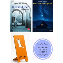 Kırmızı Kedi Yayınevi Kutsal Gece - Tahar Ben Jelloun + Kuzey Işıklarının Şarkısı + Telefon Tutucu