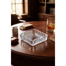Porsima Klk-02 Kristal Cam Kare Lüks Küllük Şeffaf 12 x 12  cm