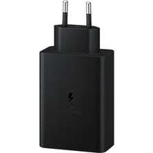 Ruzma Samsung 3in1 Trio 65W 2xpd+Usba Ev Tipi Şarj Aleti 3 Çıkışlı EP-T6530NBEGWW Samsung Türkiye Garantili