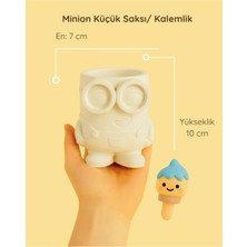ColorBuddie Minion Küçük Saksı & Kalemlik – Boyamaya Hazır Seramik Obje